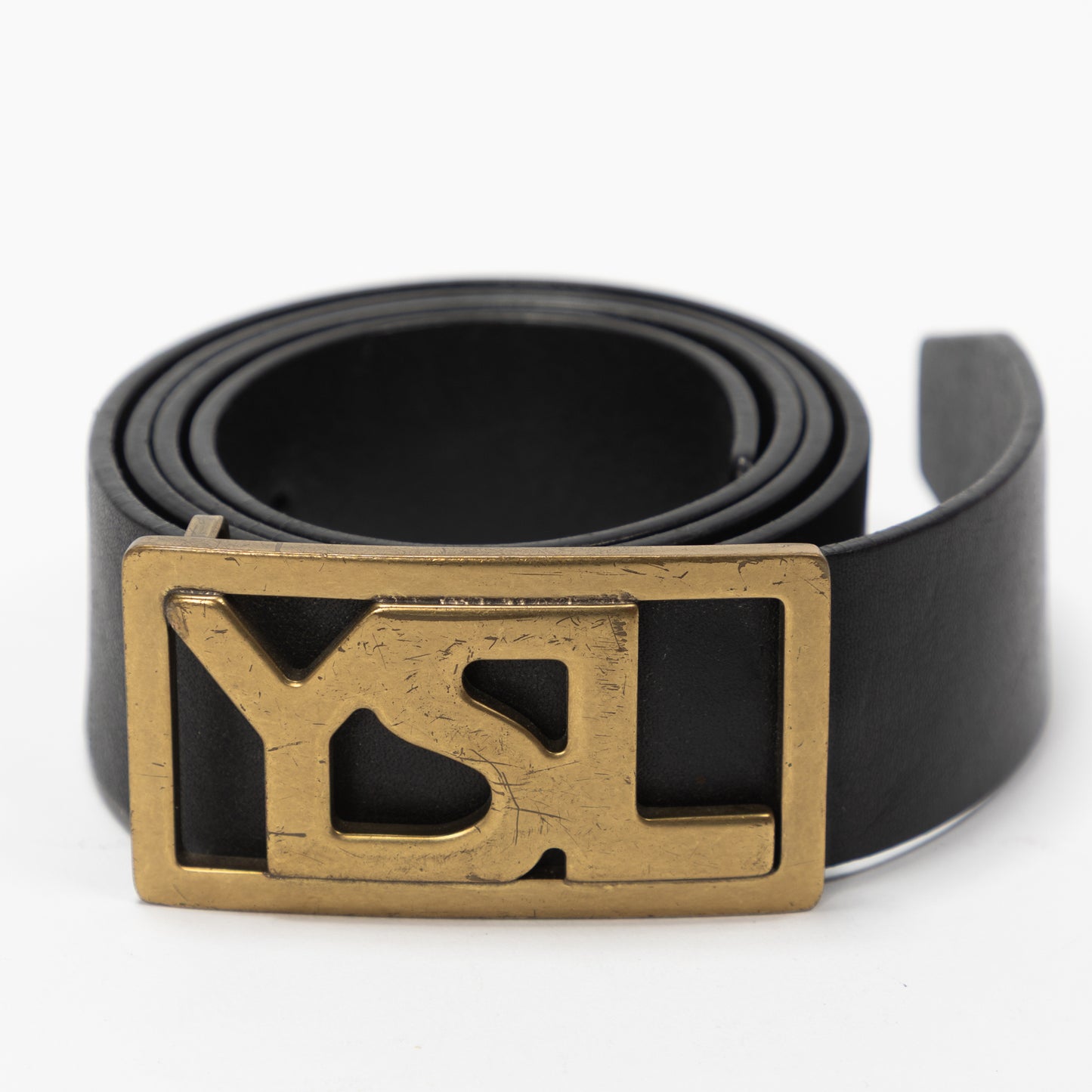 CINTURA YSL LOGO DORATO