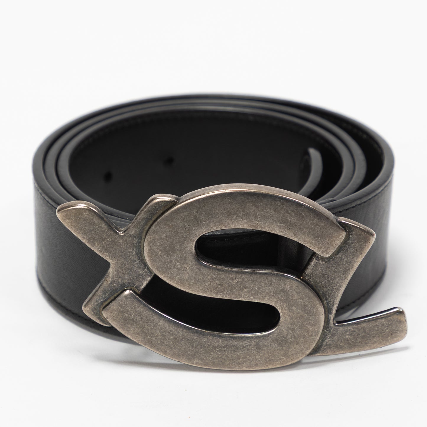CINTURA YSL LOGO ARGENTO
