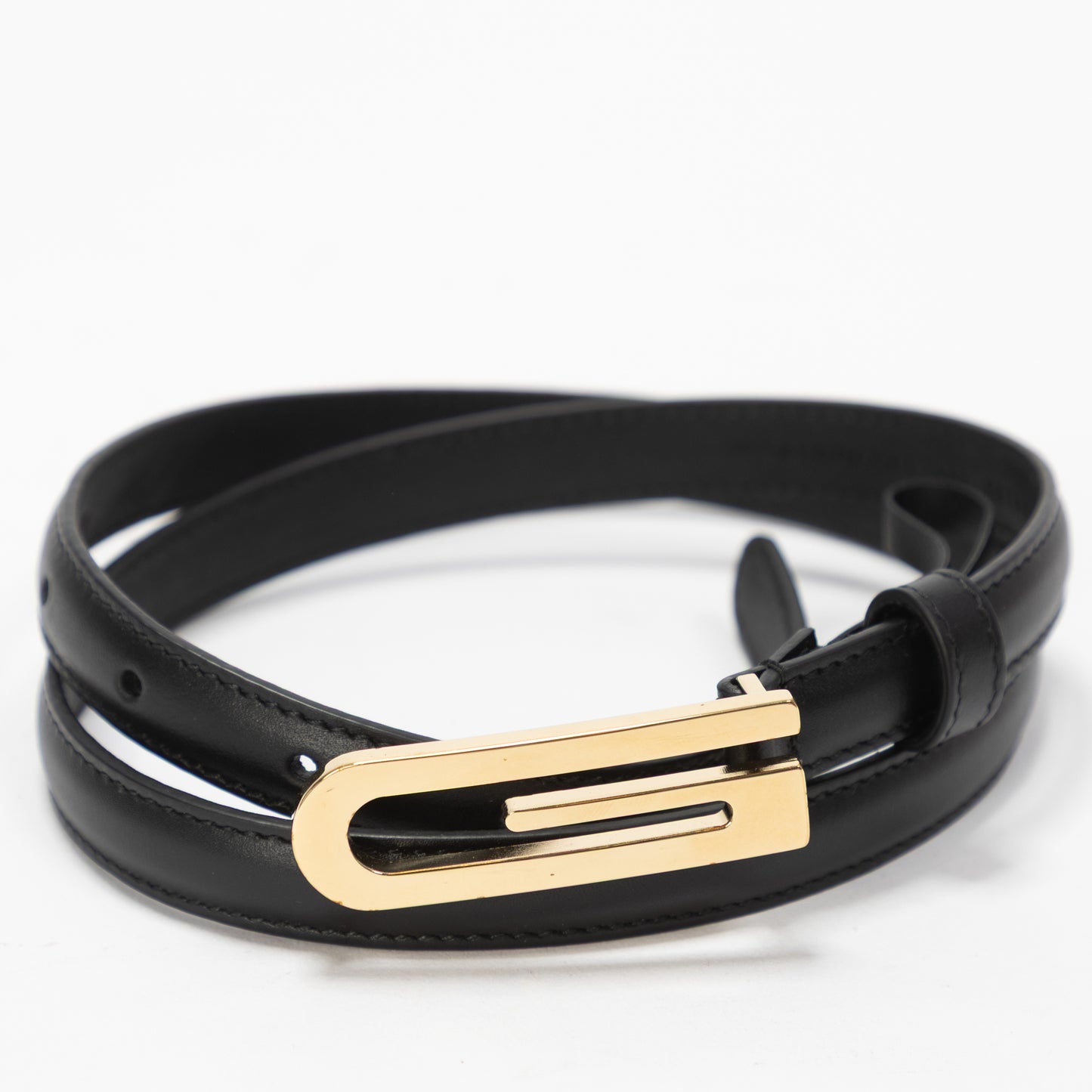 CINTURA GUCCI SQUARE G DORATA