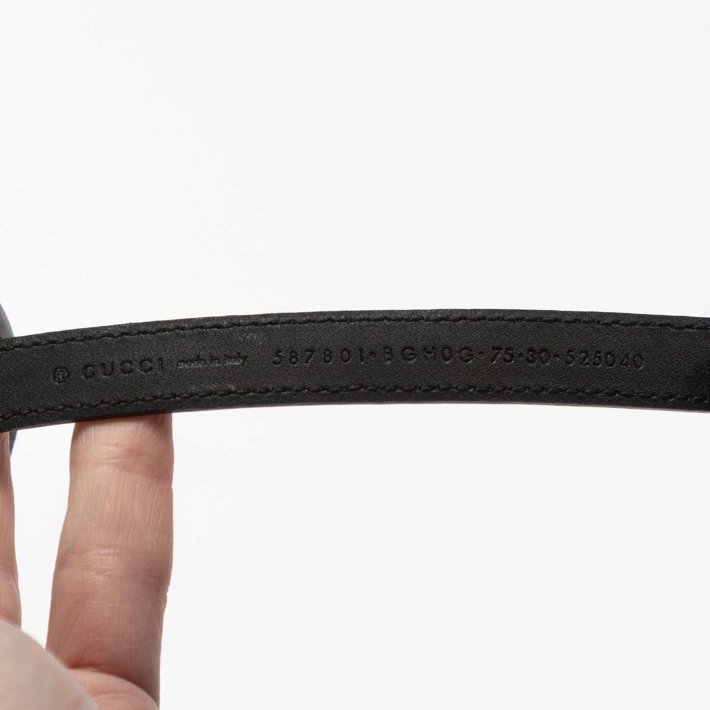 CINTURA GUCCI SQUARE G DORATA