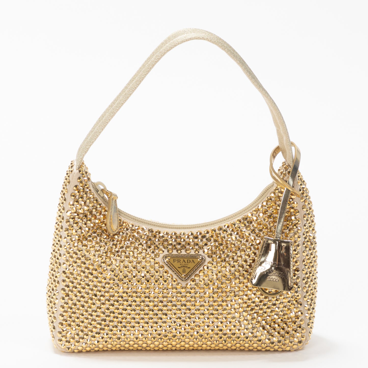 BORSA PRADA "RE EDITION 2000" CON CRISTALLI