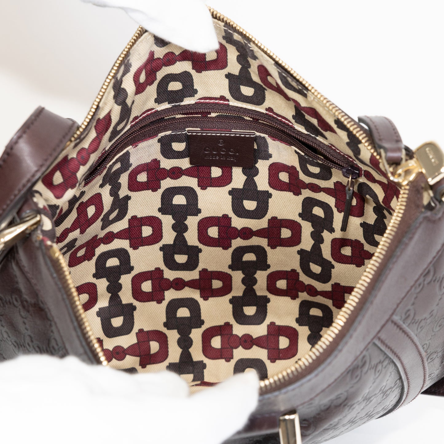 BORSA A TRACOLLA GUCCI  GUCCISSIMA ABBEY D RING