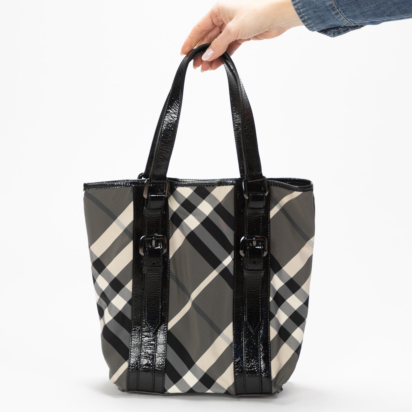 BORSA BURBERRY SMOCKED TELA CECK