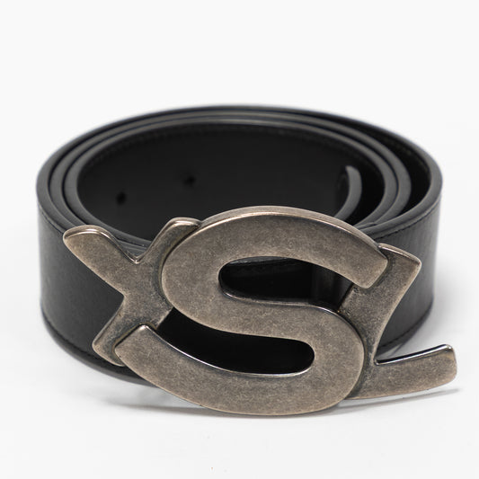 CINTURA YSL LOGO ARGENTO