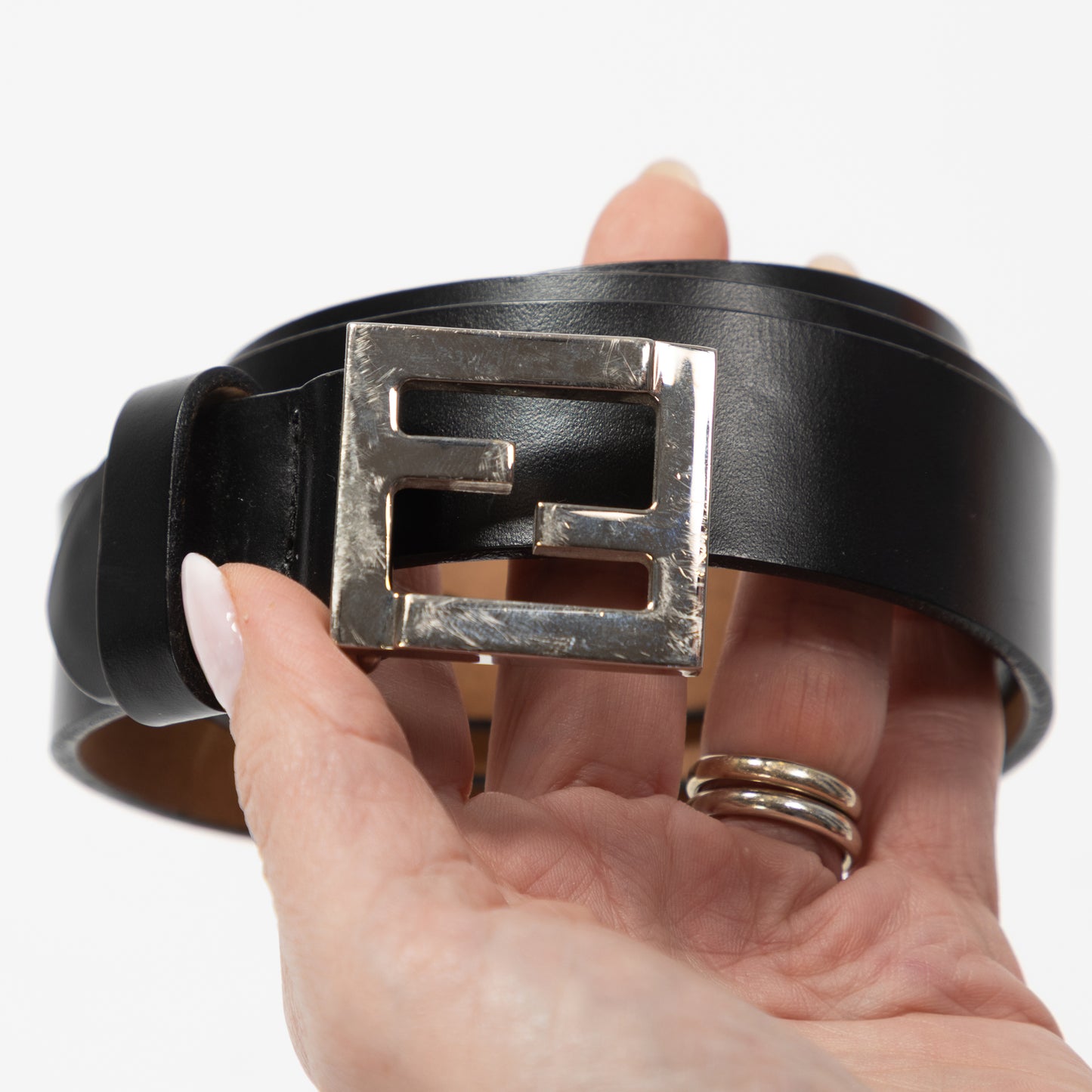 CINTURA FENDI PELLE NERA