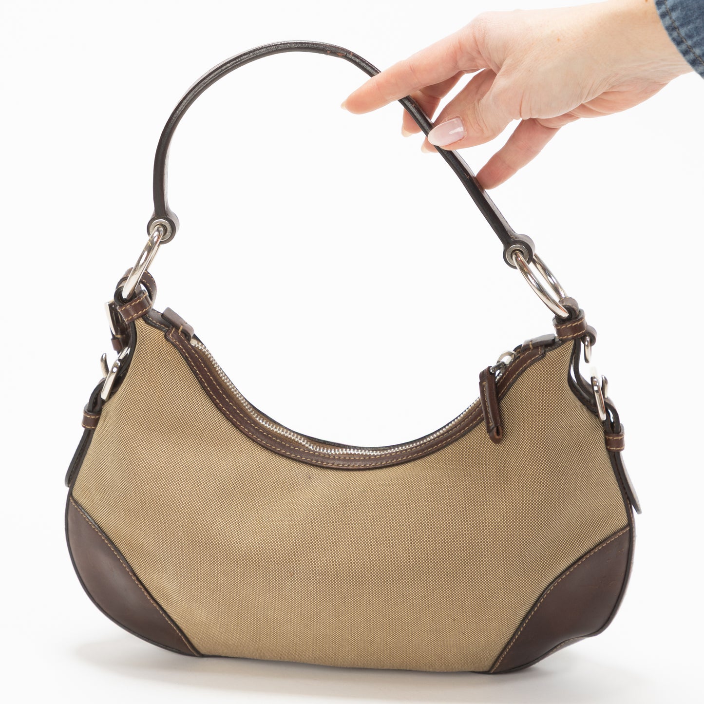 BORSA PRADA A SPALLA IN TESSUTO