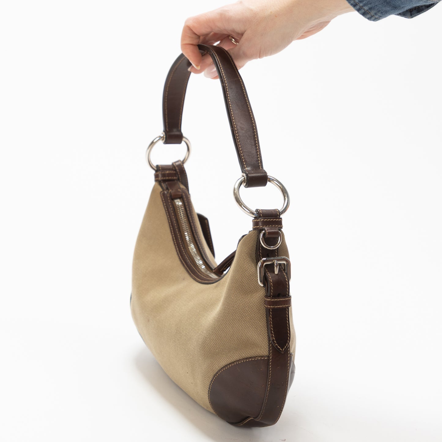 BORSA PRADA A SPALLA IN TESSUTO