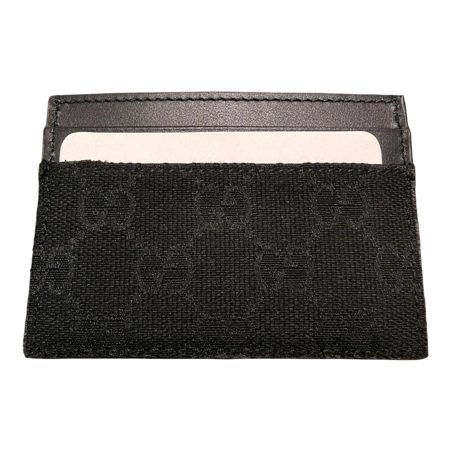 PORTA CARTE GUCCI TESSUTO GG E PELLE
