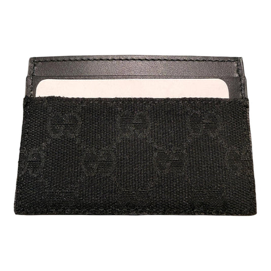 PORTA CARTE GUCCI TESSUTO GG E PELLE