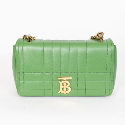 BORSA BURBERRY "LOLA" PELLE VERDE SMERALDO