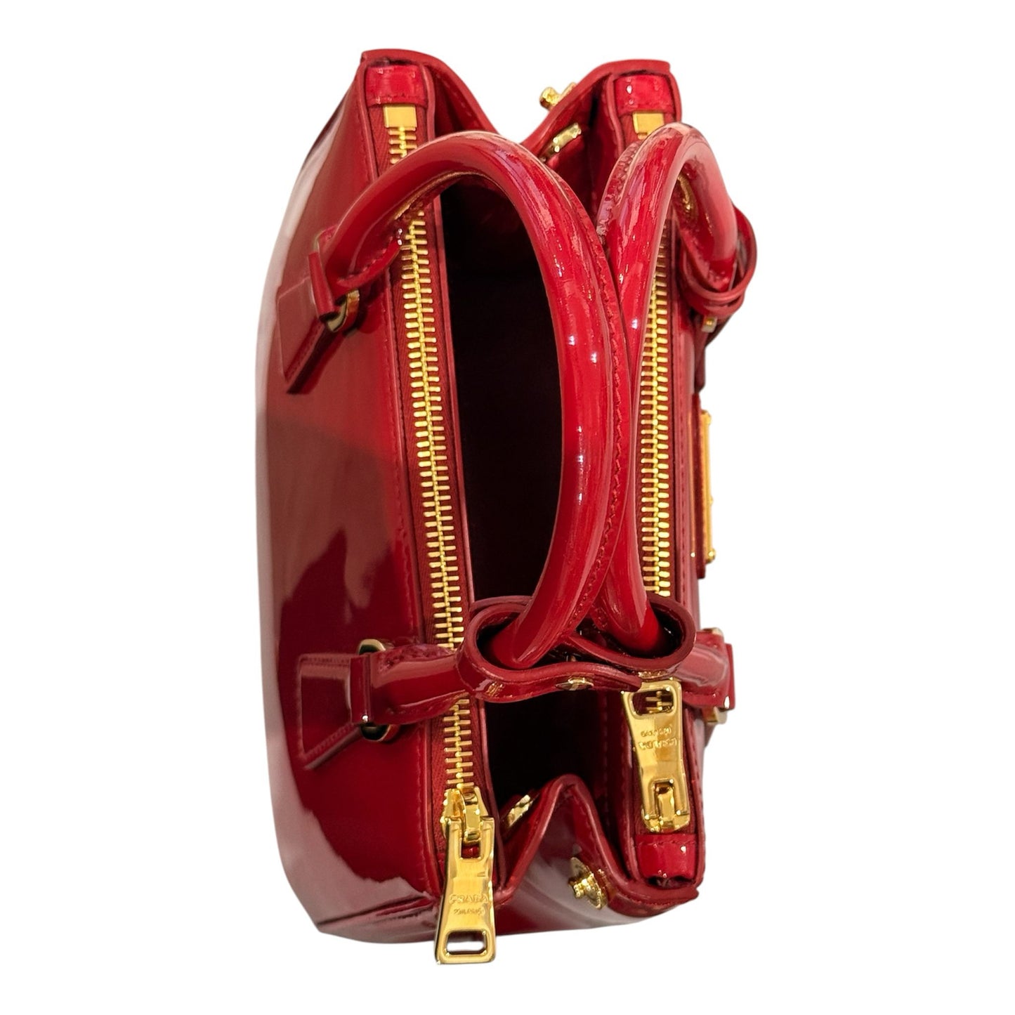 BORSA PRADA GALLERIA MINI IN PELLE VERNICIATA