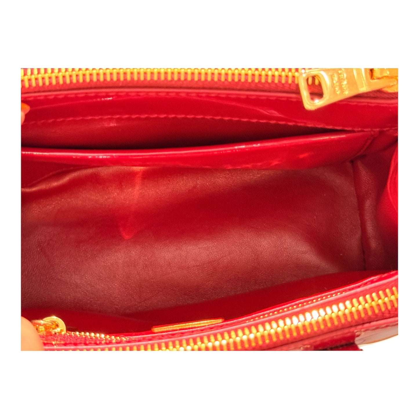 BORSA PRADA GALLERIA MINI IN PELLE VERNICIATA