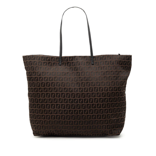BORSA TOTE FENDI IN TELA ZUCCHINO