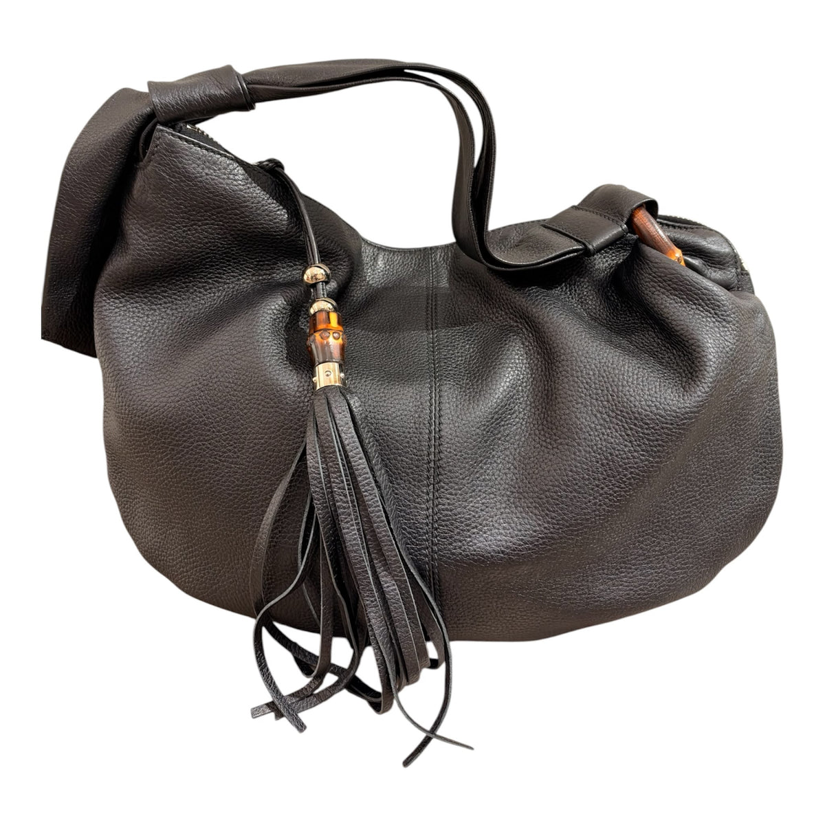 BORSA GUCCI BAMBOO TASSEL HOBO BAG
